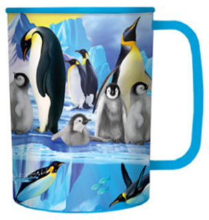 Obrázek z Hrnek 3D plast - tučňáci na ledě, 300ml (5) 